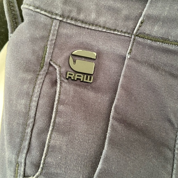 Men’s Blue G Raw Pants, 33W 32L - Picture 3 of 5